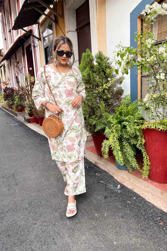 White flower Pallazo set - Image 6