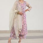 Beautiful floral print pink dress set