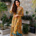 Sharara style 3-piece Musturd yellow cotton set with co-ord duppata