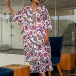 Beautiful floral free size kaftan