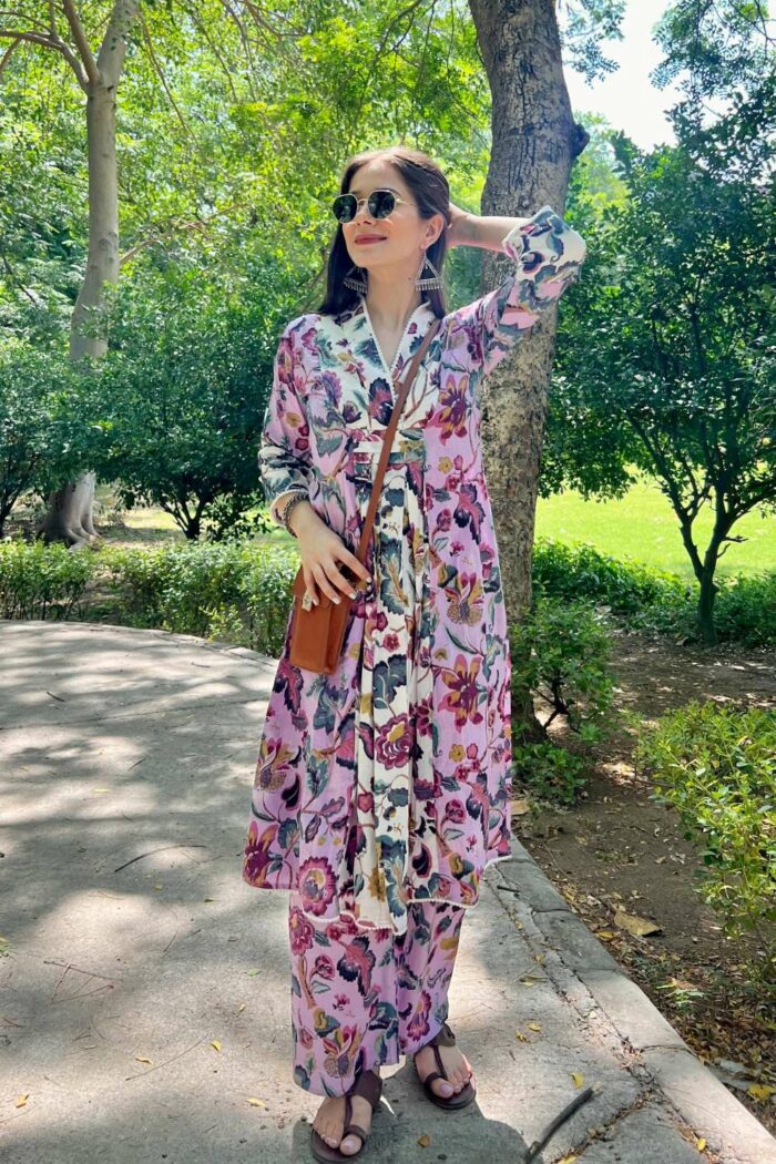 Dual-shade beautiful pink co-ord set - Image 5