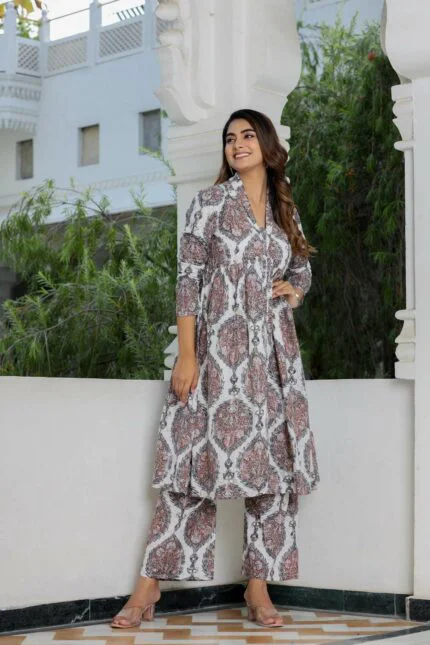 Monochrome print pure cotton set
