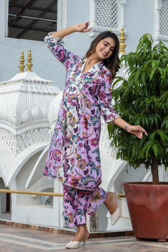 Dual-shade beautiful pink co-ord set - Image 3