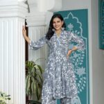 Monochrome co-ord printed cotton set