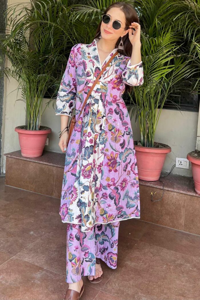 Dual-shade beautiful pink co-ord set - Image 9