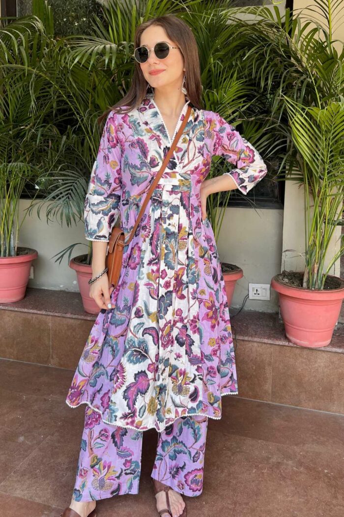 Dual-shade beautiful pink co-ord set - Image 1