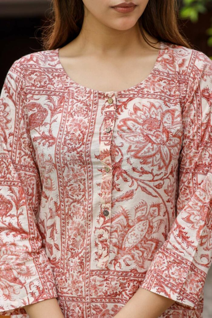 Rustic pink cotton co-ord set - Image 6