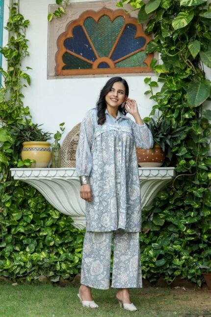 Summer Garden Chic Blue Dress