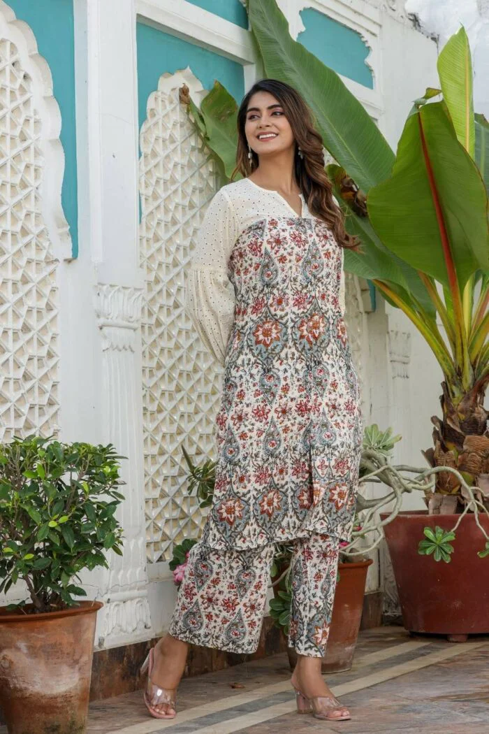 Fusion cocktail multicolor co-ord set - Image 2