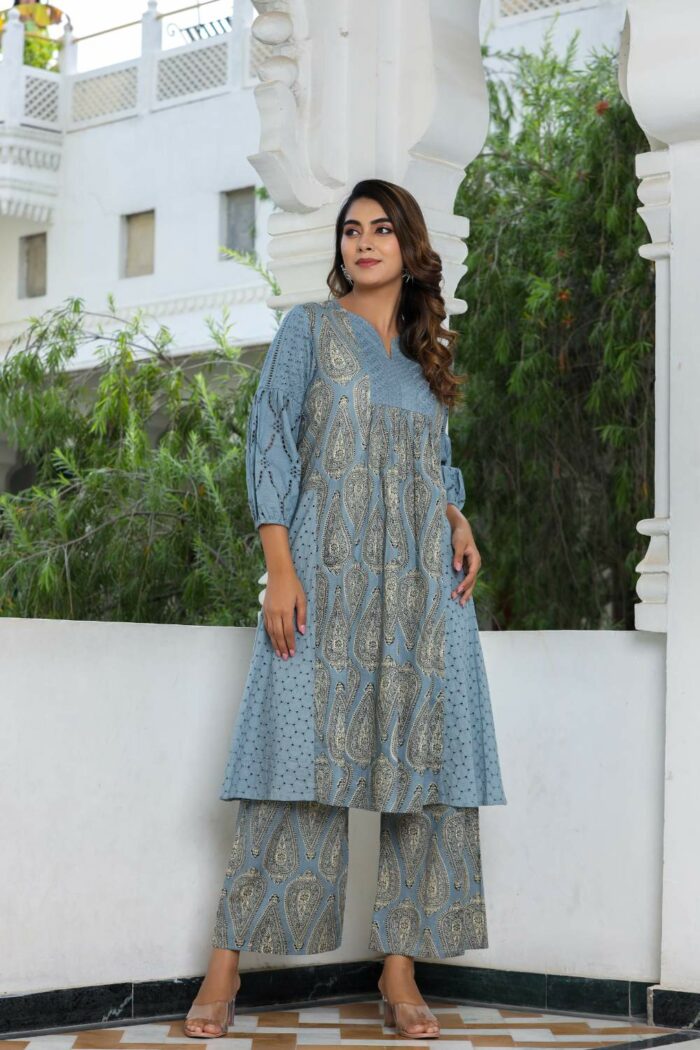 Beautiful Shefali Blue Cocktail Dress - Image 4