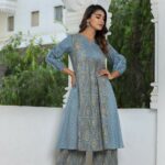 Beautiful Shefali Blue Cocktail Dress