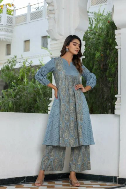 Beautiful Shefali Blue Cocktail Dress