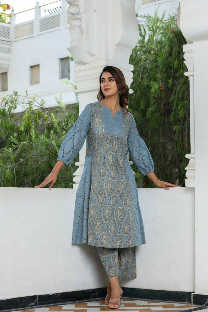 Beautiful Shefali Blue Cocktail Dress - Image 5