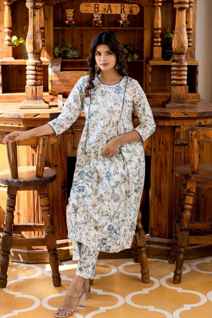 Pastel blue Straight coord set - Image 4