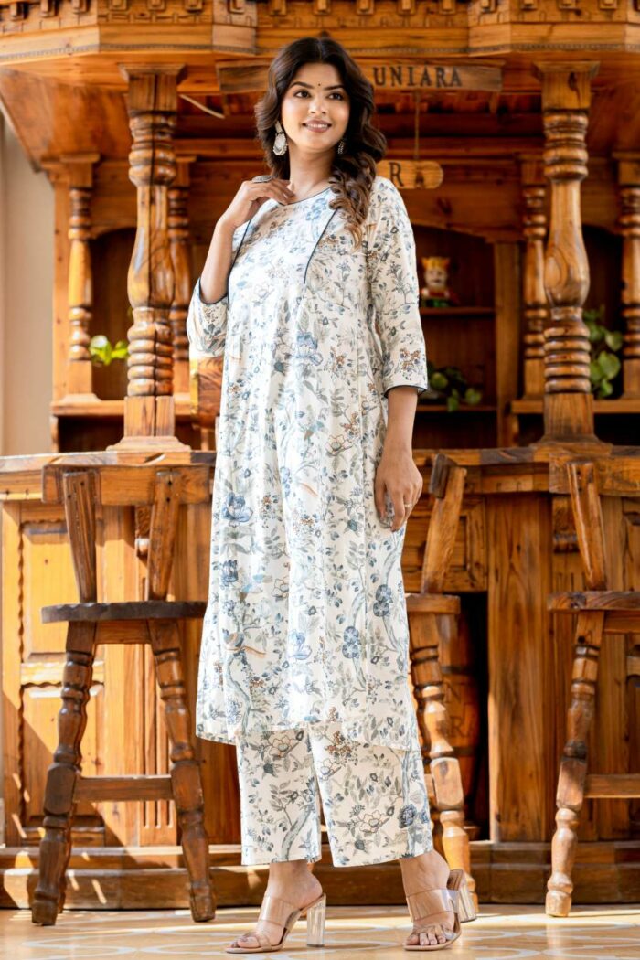 Pastel blue Straight coord set - Image 3