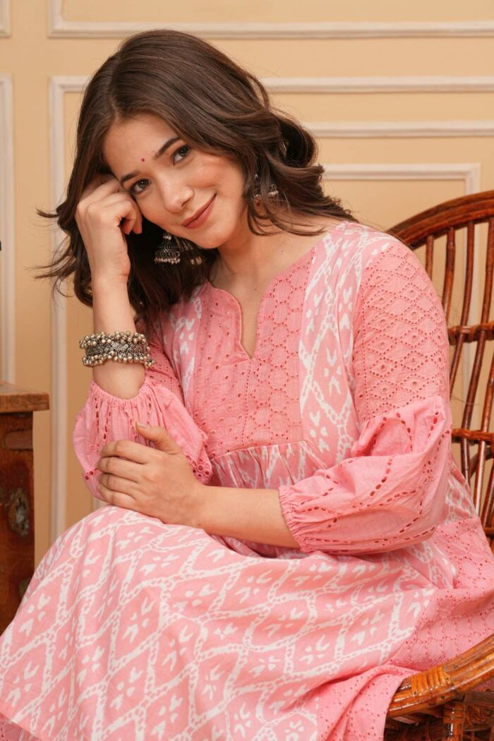 Beautiful Shefali Baby Pink Cocktail Dress - Image 3