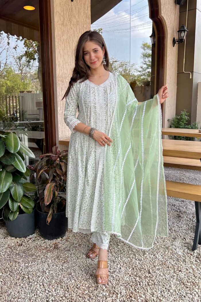 Fern Lace Floral Elegance Dress - Image 7