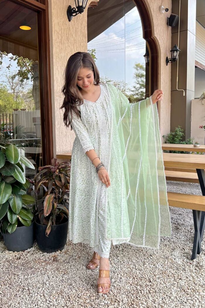 Fern Lace Floral Elegance Dress - Image 1