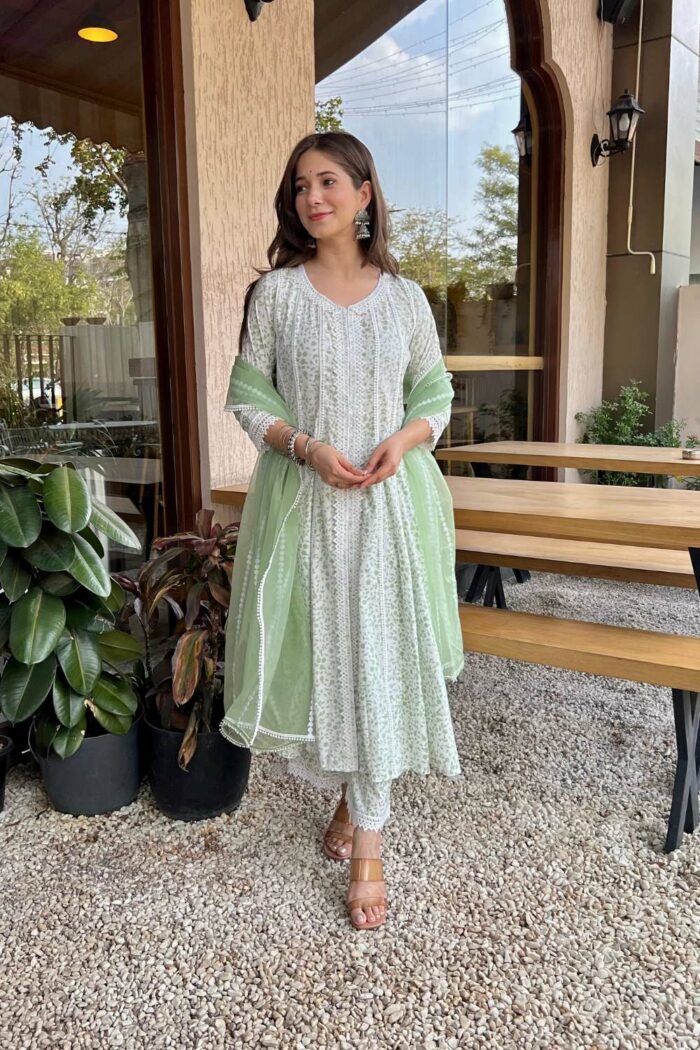 Fern Lace Floral Elegance Dress - Image 8