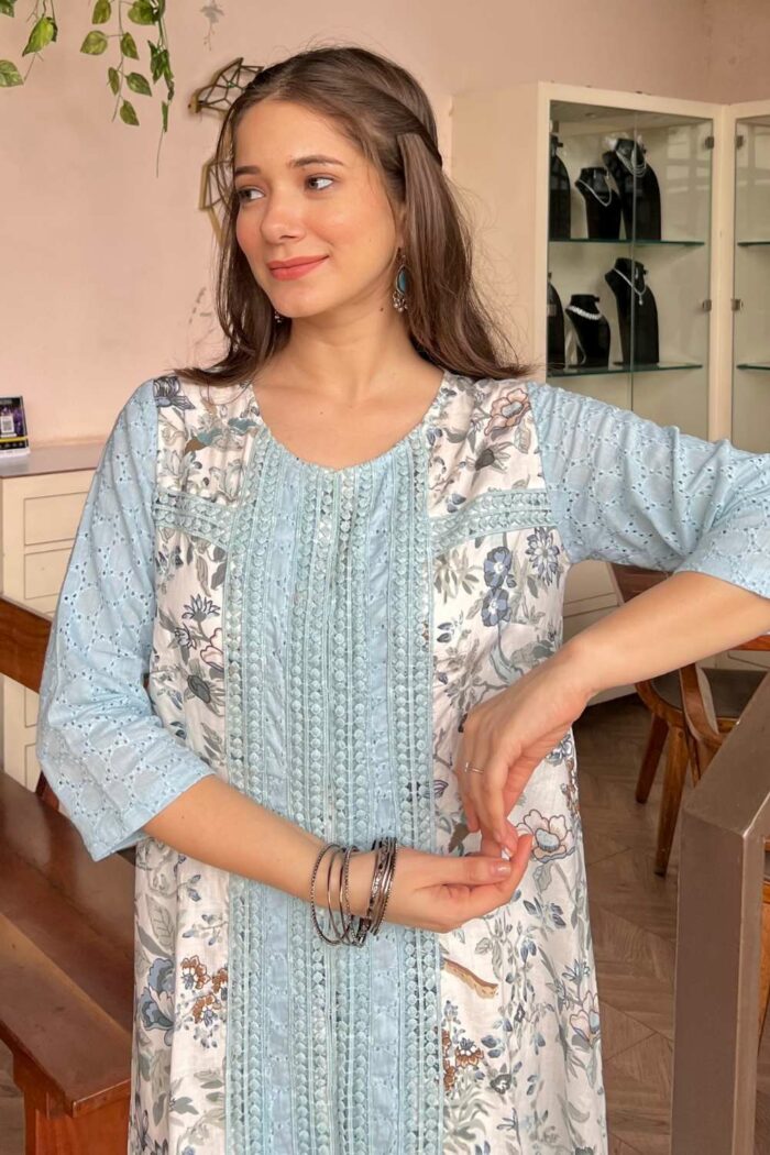 Baby Blue designer shifali emsemble - Image 2