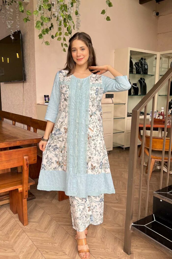 Baby Blue designer shifali emsemble - Image 4