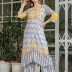 Aurora Blooms two piece ensemble